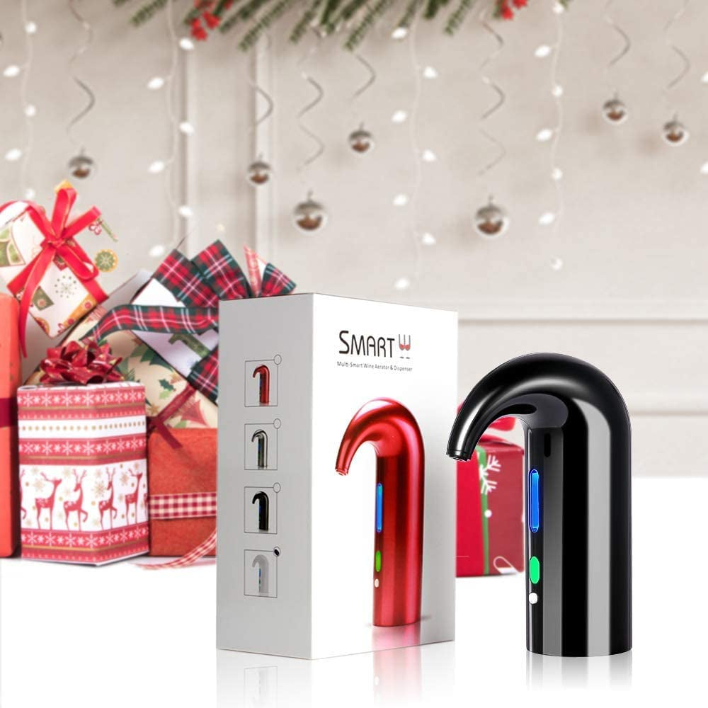"Smart Electric Wine Aerator & Pourer with USB Rechargeable Pump - Perfect for Travel, Home, and Bar"