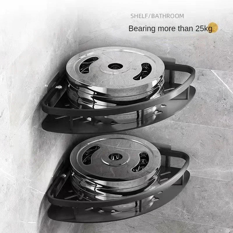 "Aluminum Corner Shower Shelf - Organize Your Bathroom in Style!"