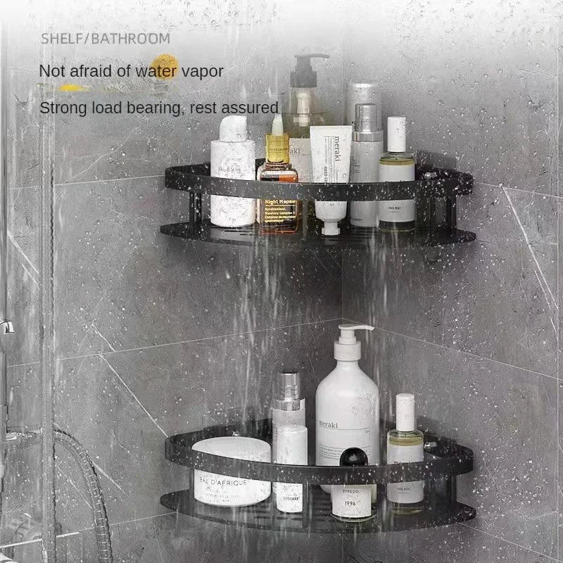 "Aluminum Corner Shower Shelf - Organize Your Bathroom in Style!"