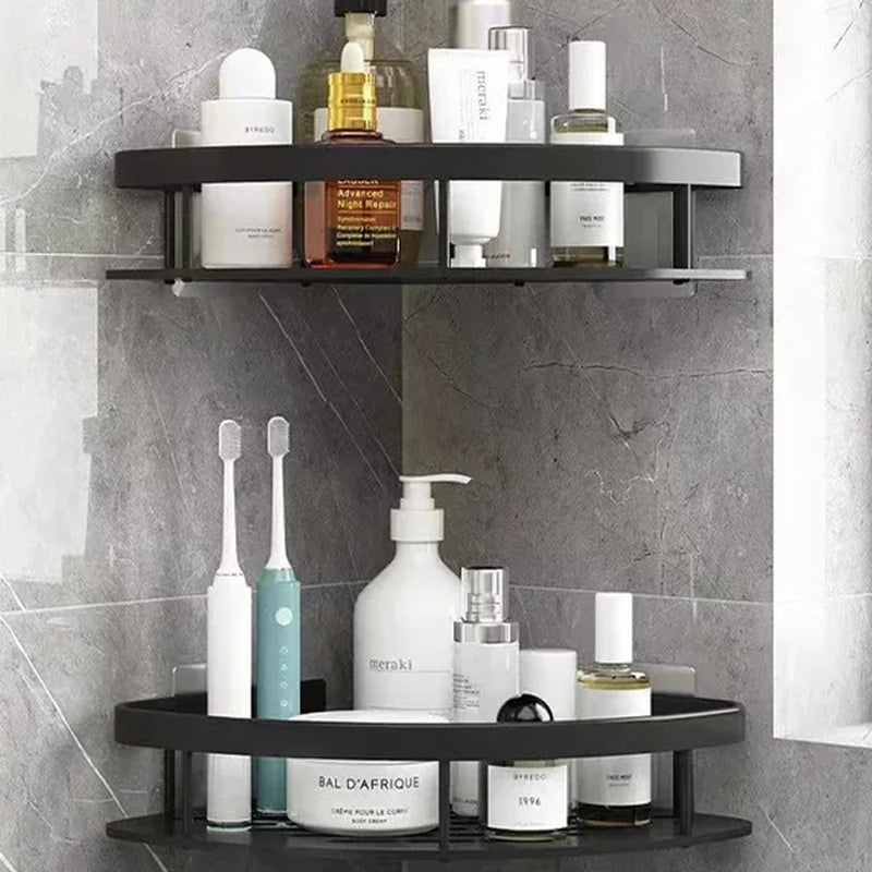 "Aluminum Corner Shower Shelf - Organize Your Bathroom in Style!"