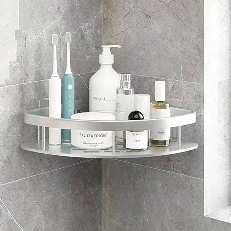 "Aluminum Corner Shower Shelf - Organize Your Bathroom in Style!"