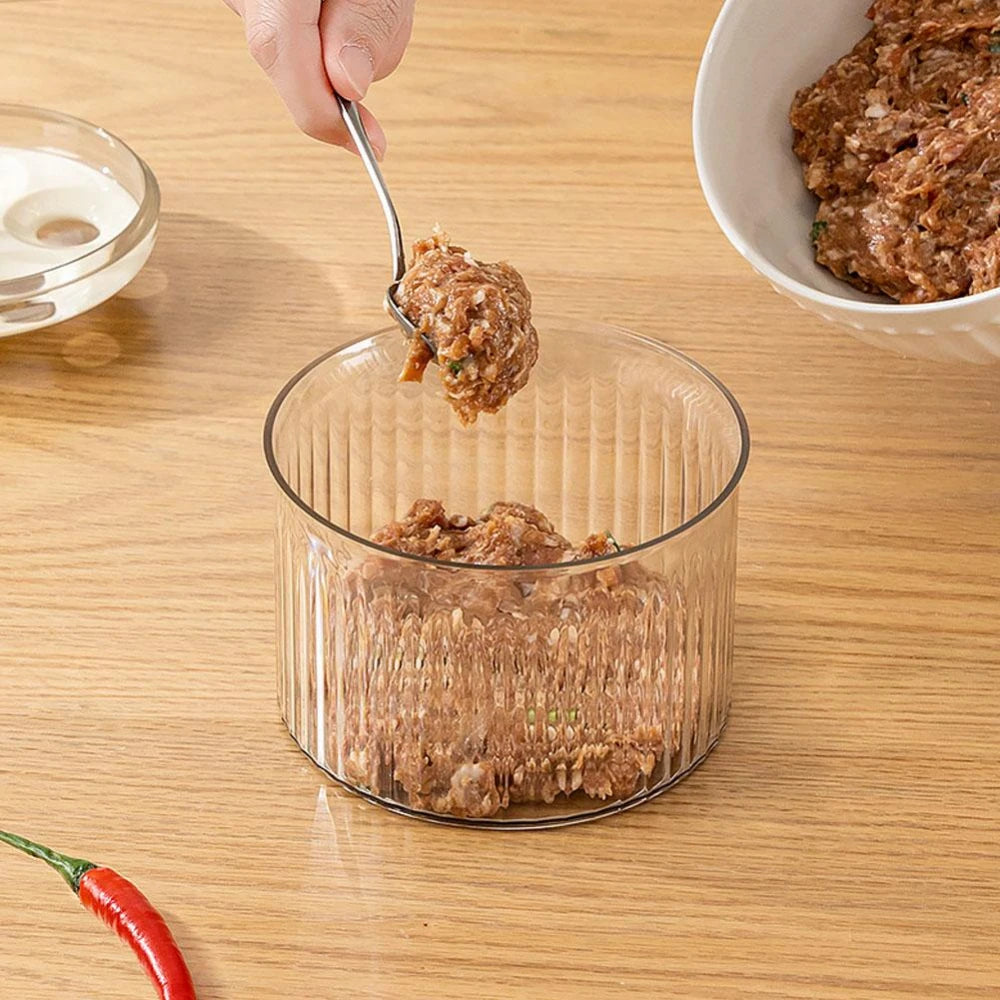 Translucent Meatball Maker Taiwanese Meatballs Press Mold Minced Meat Storage Container Household Fried Meatball Making