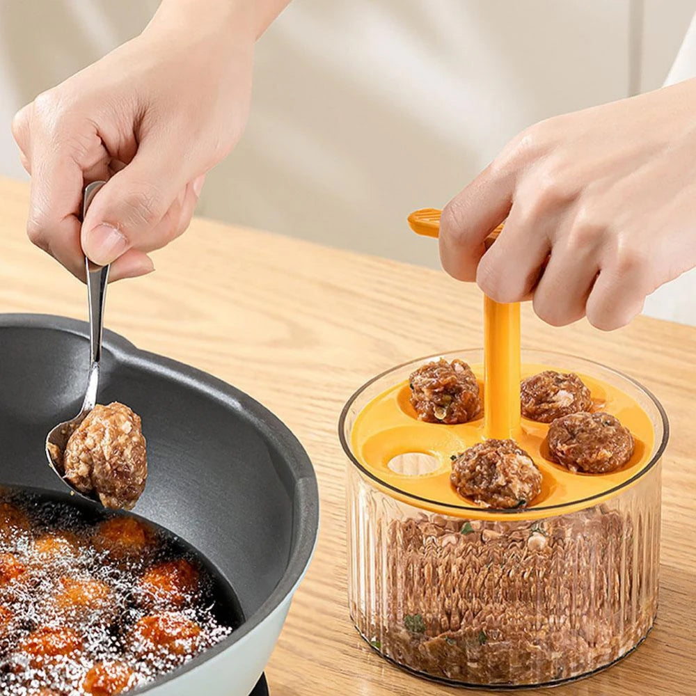 Translucent Meatball Maker Taiwanese Meatballs Press Mold Minced Meat Storage Container Household Fried Meatball Making